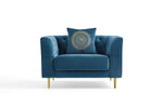 Rubeza Cricket Armchair - Dark Blue