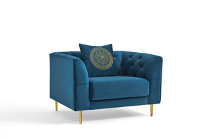 Rubeza Cricket Armchair - Dark Blue