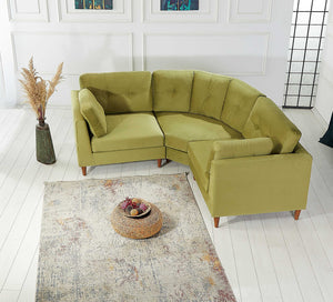 Rubeza Leo 1+Seater/Corner/1+Seater - Grass Green 2 All Over