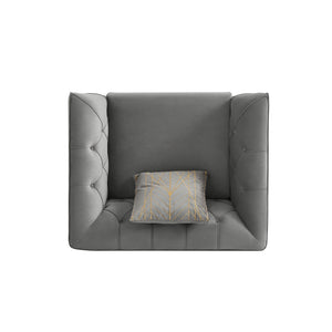 Rubeza Cricket Armchair - Medium Grey