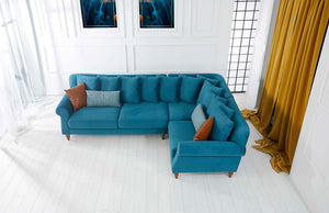 Rubeza Paula 2+Seater/Corner/1+Seater - Ocean Green