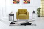 Rubeza Leo Collection Armchair - Posh Gold & White