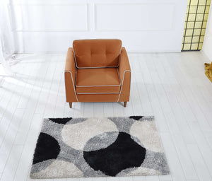 Rubeza Leo Collection Armchair - Burnt Orange & White