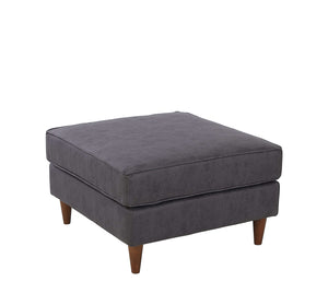 Rubeza Leo Vegan Leather Ottoman Bench - Antrasit Grey