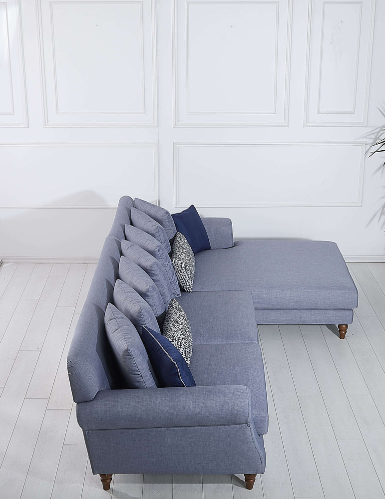 Rubeza Paula 2+Seater/Chaise - Steel Blue