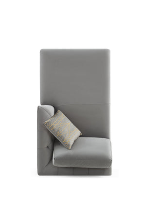 Rubeza Cricket 2+Seater/Chaise - Medium Grey