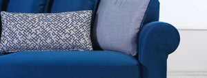 Rubeza Paula Chaise/2+Seater - Indigo Blue