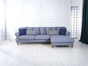 Rubeza Paula 2+Seater/Chaise - Steel Blue