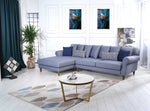 Rubeza Paula Chaise/2+Seater - Steel Blue