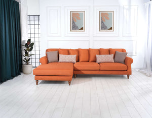 Rubeza Paula Chaise/2+Seater - Goldfish Orange