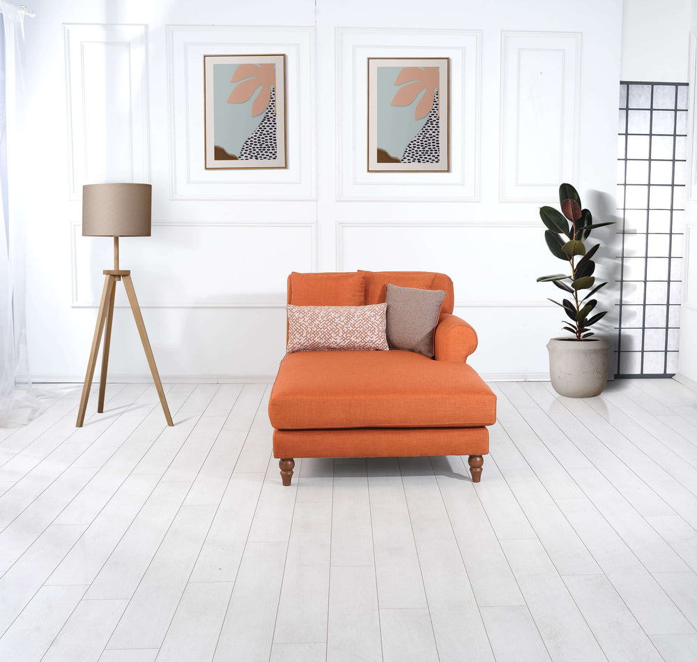 Rubeza Paula Chaise/2+Seater - Goldfish Orange