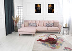 Rubeza Paula Chaise/2+Seater - Rose Water