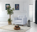 Rubeza Leo Collection Armchair -  Cloud Grey All Over