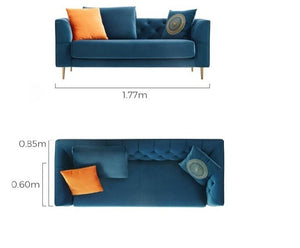 Rubeza Cricket 2 Seater Sofa - Dark Blue