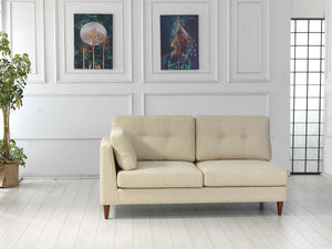 Leo 2+Seater/Armless 1 Seater/Chaise - Daisy White All Over