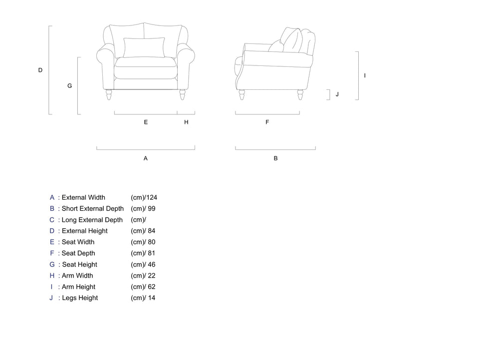 Rubeza Paula Collection Love Seat - Rose Water